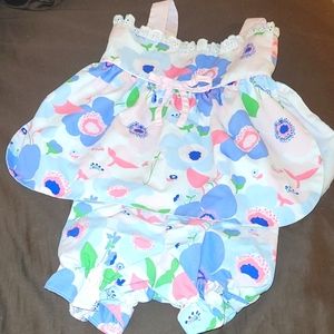 The Beaufort Bonnet company flower set Palm Springs Peony 12- 18 months